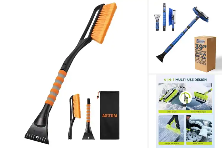 Detailed view of Best Detachable Snow Brush For Trunk Storage