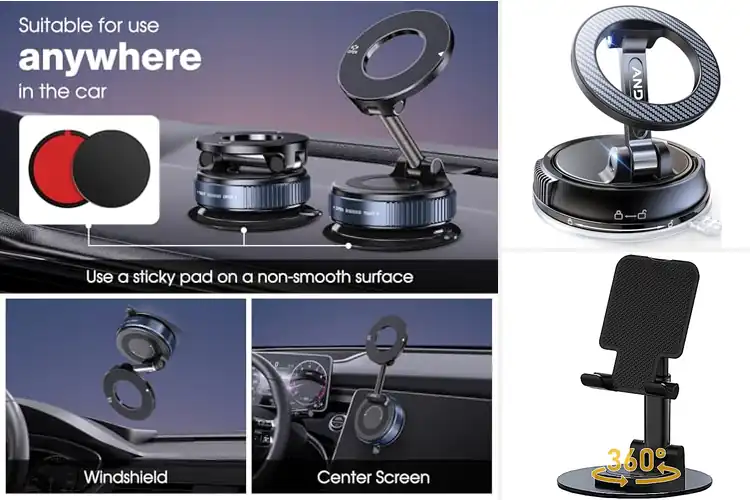 Detailed view of 10 Best Rotatable Phone Holders: Secure & View