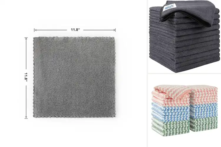 Detailed view of 10 Best Ultra Absorbent Cleaning Rags: Ditch Messes